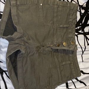 Olive/navy green shorts
